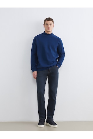 Lcwaıkıkı Classic Lacivert Dik Yaka Erkek Sweatshirt