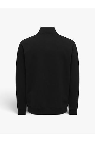 Only & Sons Onsdawson Reg Ls Half Zıp Hıgh Neck Vd Erkek Siyah - 22039036