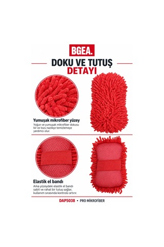 Bgea Pro Mikrofiber Araç Yıkama Süngeri