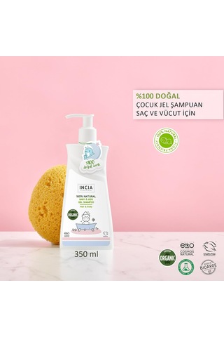 Lexroo %100 Doğal Organik Sertifikalı Bebek Ve Çocuk Jel Şampuanı Saç Vücut Lavanta Konak Önleyici Kıvırcık / Dalgalı