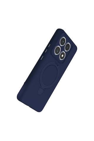 Newface - 9 - Xiaomi Mi 14t Pro Regal Magsafe Standlı Kapak - Spt-gld - - Lacivert