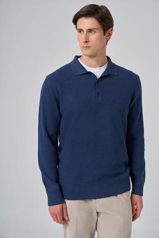 Morven Erkek İndigo Trend Polo Yaka Dynamic Fit Rahat Kesim Triko 26kc017008308 İndigo İndigo