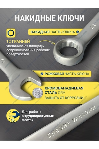 Nadeznyj Vybor 6 Parça Otomobilring Ve Ağızlı Tornavida Anahtar Seti 140128574