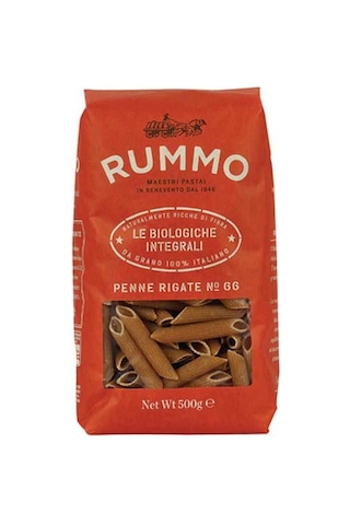 Rummo Organik Kepekli Penne Rigate No 66 Makarna 500 G