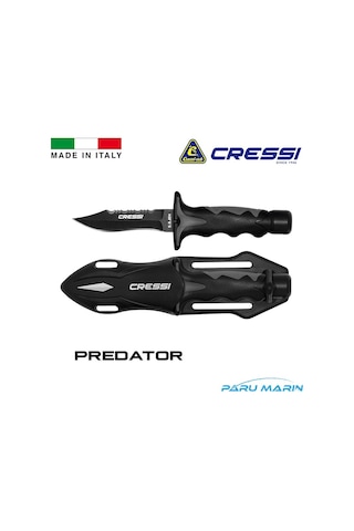 Cressi Predator Dalış Bıçağı Gümüş
