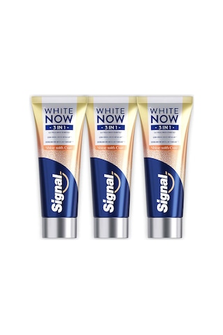 Signal White Now 3 İn 1 Shine With Care Diş Macunu 3 x 75 ML