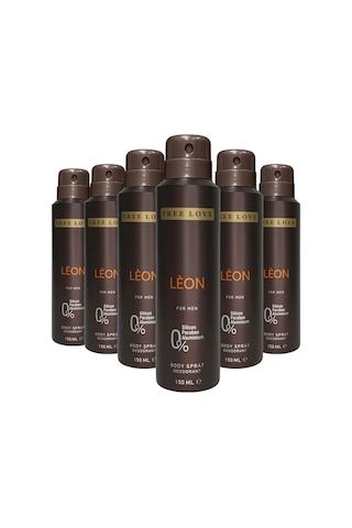 Free Love Leon Erkek Deodorant 6 x 150 ML