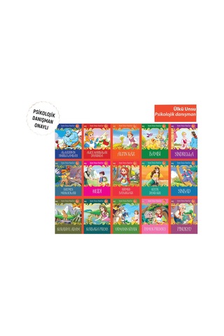 Seçme Dünya Masalları Resimli (15 Kitap Set) (5 Yaş Üstü