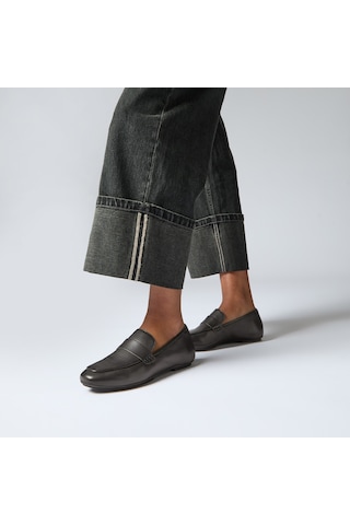 001 Black Klasik Ayakkabı Kadın Hx9-001 Fitflop Delıcato Soft Leather Loafers Black Siyah