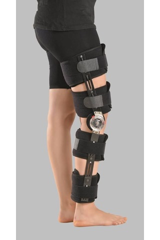 Ekolife Açı Ayarlı Dizlik Uzun Rom Brace Diz Ortezi Standart