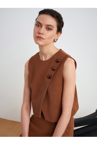 60601 Taş Aksesuarlı Top-camel CAMEL