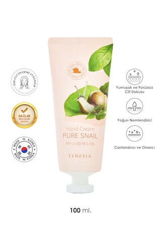 Onarıcı Ve Nemlendirici Snail Içerikli Günlük Kullanım El Kremi 100ml Diğer