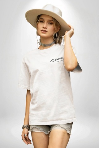 Alfanora 30 Ağustos Zafer Bayramı Atatürk Temalı Oversize Bisiklet Yaka T-shirt - Beyaz