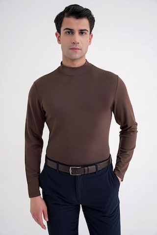 Efor Ts 894 T-shırt Slim Kakao Casual Kakao