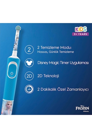 Oral-B D100 Vitality Frozen Özel Seri Çocuklar İçin Şarj Edilebilir Diş Fırçası