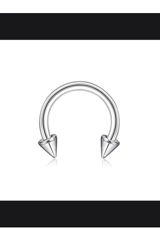 Lisvild Sigorta Halkasına Dairesel Burun Piercingi Burun Kanadı , Duygusal Buğday 295847587 Gümüş