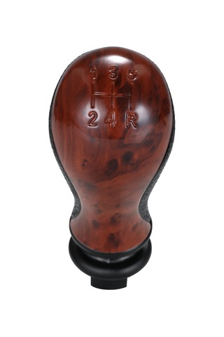 Yaozixa Citroen C5/xsara Picasso 01-10 Manuel Vites Kolu, Ahşap Desenli, Kolay Kurulum, Direk Değiştirme, 19mm Delikli Kahverengi