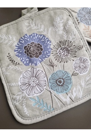 Cherir 2 Adet 19x16 Cm Tutucak Seti 351329012 Keten