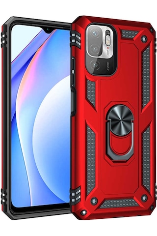 Xiaomi Redmi Note 10 5G Kılıf Zore Vega Kapak-Siyah