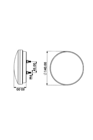 Erçelik Hm-0424 5 Fonksiyonlu Yuvarlak Hamburger Lamba 12v