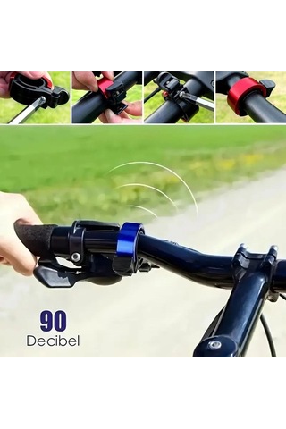 Buffer Ultra-yüksek Sesli Alüminyum Alaşımlı Bisiklet Zili Çok Renkli