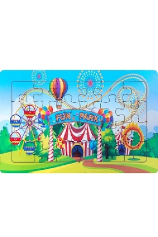 Ritoys Eğitici Öğretici Ahşap 24 Parça Renkli Puzzle 4lü Set