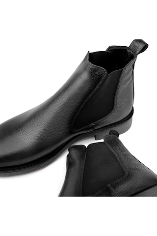 Ducavelli Edinburg Hakiki Deri Kaydırmaz Taban Chelsea Günlük Bot Siyah