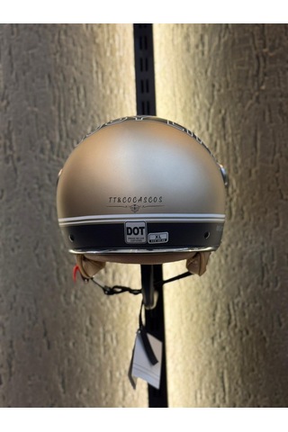 Aegis Retro Açik Kask Enjoy Life Bej Motosiklet Kaskı