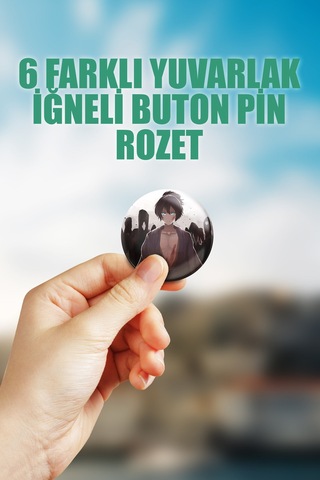 Noragami Çanta Süsü Rozet İğneli Buton Rozet Seti 6 Adet Çok Renkli