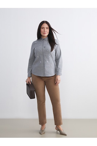Lcwaıkıkı Classic Kahverengi Dar Fit Kadife Kadın Pantolon