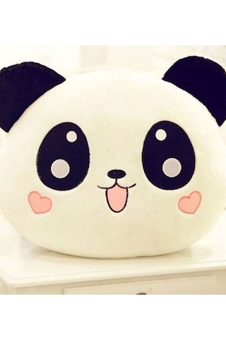 Panda Peluş Yastık 35 35cm Beyaz