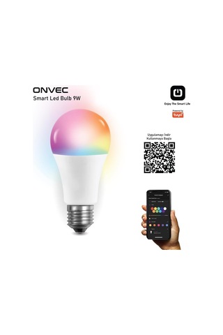 Fosenze 9w Wifi+bluetooth Akıllı Ampul Rgb, 806 Lumens, 200-240v, Renk/sıcaklık/aydınlatma Ayarlamalı, Uzak Kumandalı 1 Adet Beyaz