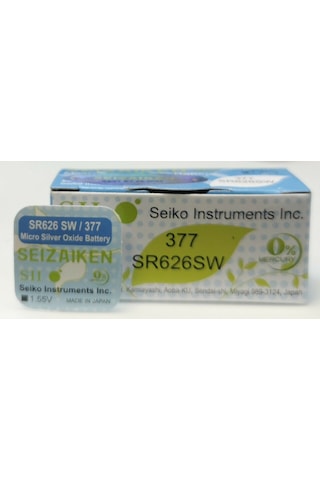 Seizaiken 377 SR626SW Saat Pili 10'lu