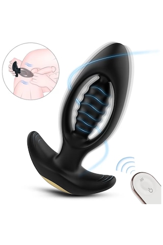 Red Fox Pıle Drıver Rct Kablosuz Kumandalı Yenilikçi Boncuk Tasarımlı Anal Vibratör