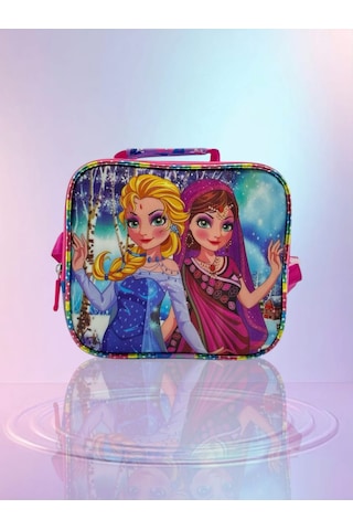 Relaxion Simli Frozen Desenli Thermal Beslenme Çantası 3323-12 Açık Pembe
