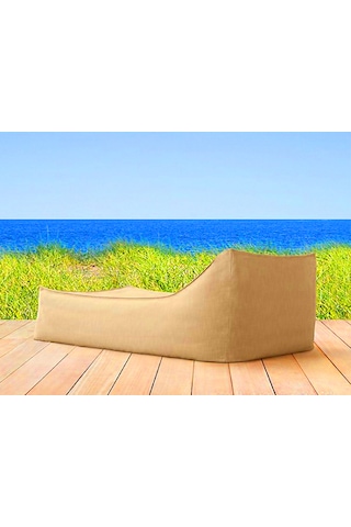 Şezlong Armut Yatağı Sunbed Sütlü Kahverengi