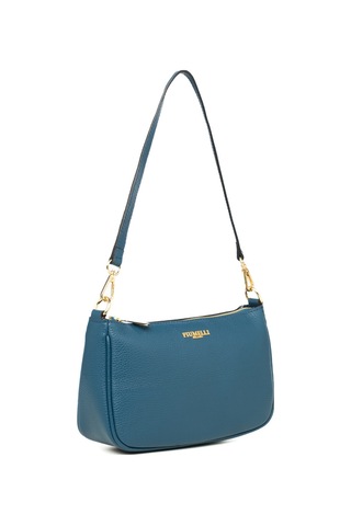 D43 Teal Çapraz Çanta Kadın Nıves Piumelli Milano Bag D43 Teal