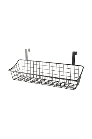 Suntek Asılı Duvar Sepeti Metal Tel Organizatör 12x6x40cm Siyah