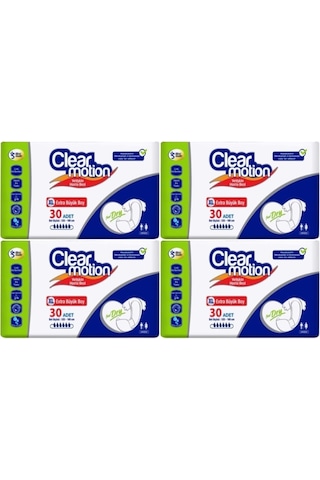 Clearmotion Yetişkin Hasta Bezi Bel Bantlı Extra Large 120 Adet XL