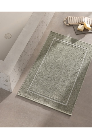 Madame Coco Angeline Pamuklu Ayak Havlusu - Haki - 50x80 Cm - Natural Koleksiyon Hvlu0000000248