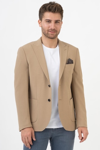 White Stone Puebla C189 Regular Fit 6 Drop Likralı Ceket Bej - 56 Bej