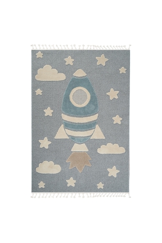 Dolce Vita Halı Kids 474 Space Çocuk Odası Halısı Mavi
