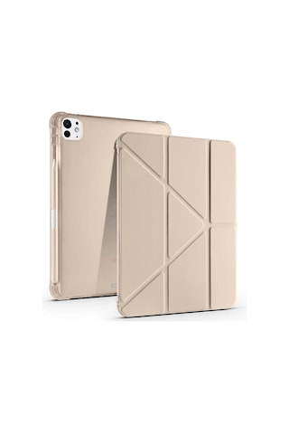 Apple Uyumlu iPad Pro 11 2024 Kılıf Redclick Tri Folding Kalem Şarj Bölmeli Standlı Kılıf