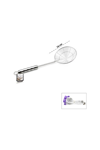 Diyarı Fırsat 16 Cm Metal Kevgir Saplı Mutfak Kepçesi 10'lu Paket