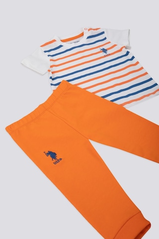 U.S. Polo Assn. Turuncu 2'li Bebek Takım Turuncu