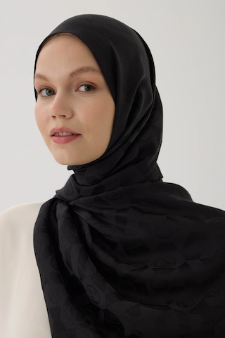 Valentino Orlandi Logo Serisi Monogram Şal - 06244 Siyah
