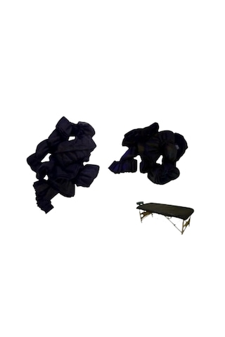 Fourend Yeni Nesil Lastikli Siyah Sedye Örtüsü 50'li Paket