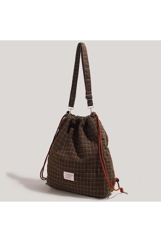 Charhp&kejnt Orijinal 2023 Sonbahar Ve Kış Yeni Retro Büyük Kapasiteli Bağcıklı Sırt Çantası Çok Yönlü Çapraz Çanta Diğer