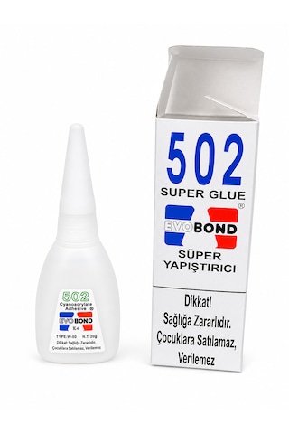 Evobond 502 Süper Yapıştırıcı Hızlı Kuruyan Cyanoacrylate Güçlü Yapıştırıcı