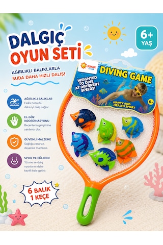 Dalış Balık Yakalama Oyunu 6 Lı Set